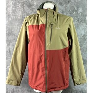 Lands End Men's Two Tone Full Zip Medium Weight Winter Coat sz L Reg (15855)
